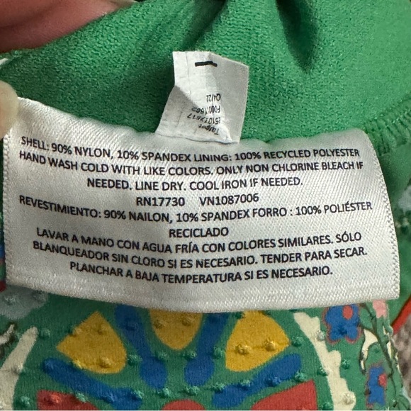 RHODE x Target "Zinnia" Halter One Piece Swimsuit High Leg Cheeky V-Neck Size XL - Picture 12 of 12